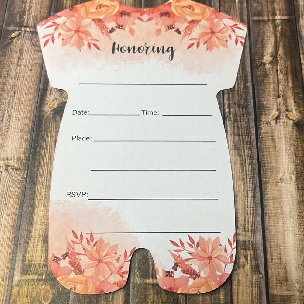 5for$10 Floral Baby Shower Party Invitations & Envelopes 20Ct It's a Girl Cards